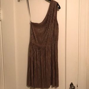 BCBGeneration pleated one shoulder mini dress